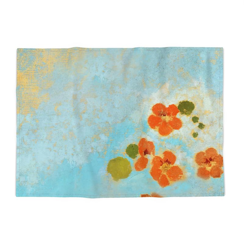 Burst of Blooms: Nasturtium Tea Towel